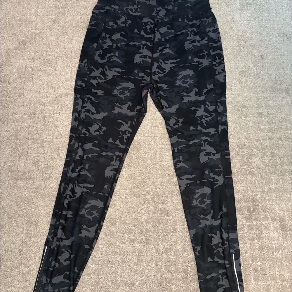 Men's Black Camouflage Joggers